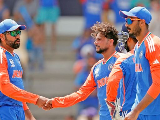 Rohit Sharma, Kuldeep Yadav sparkle as India upstage Australia to set semi-final clash with England at T20 World Cup