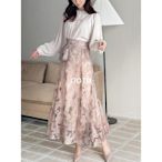 [ creamy 日本服飾/選品 ] GRL 氣質仙女 歐根紗 滿版立體雕花 傘擺 長裙 G1024－OOTD