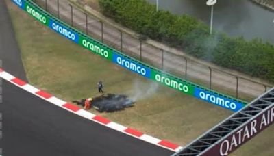 Il GP di Cina della Formula 1 si apre con un misterioso incendio in pista: “C’è del fuoco nell’erba”