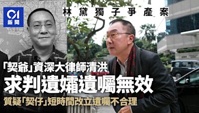 林黛獨子爭產案｜資深大律師清洪稱獲贈財產 求判遺孀遺囑無效