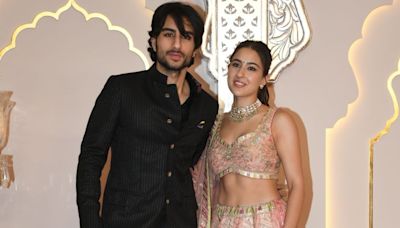 Sara Ali Khan and Ibrahim Khan Shine at Anant Ambani and Radhika Merchant's Wedding - News18