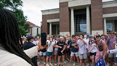 Ole Miss fraternity expels member who appeared to make ape-like sounds toward Black protester