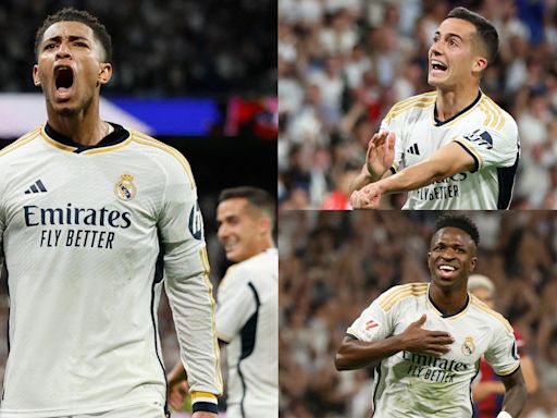 Real Madrid player ratings vs Barcelona: Jude Bellingham called game! Ballon d'Or favourite's last-gasp winner settles El Clasico - and La Liga title race - as Lucas...