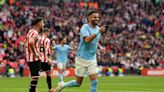 Riyad Mahrez treble cuts down Blades and takes Manchester City to FA Cup final