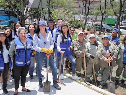 Lía Limón encabeza jornada de reforestación en Álvaro Obregón, CDMX