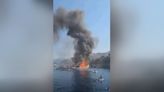 El incendio de una goleta turca con más de 100 pasajeros en mitad del mar: el propietario del barco y el capitán, detenidos