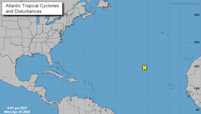 Hurricane center watching blip in Atlantic. No threat but hints at busy season ahead