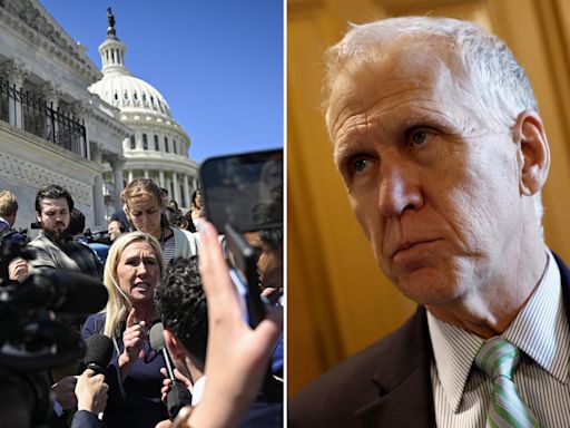 GOP Sen. Thom Tillis accuses MAGA Rep. Marjorie Taylor Greene of ‘dragging our brand down’