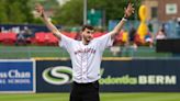 Former Algonquin hoop star tosses first pitch at WooSox game after winning national title