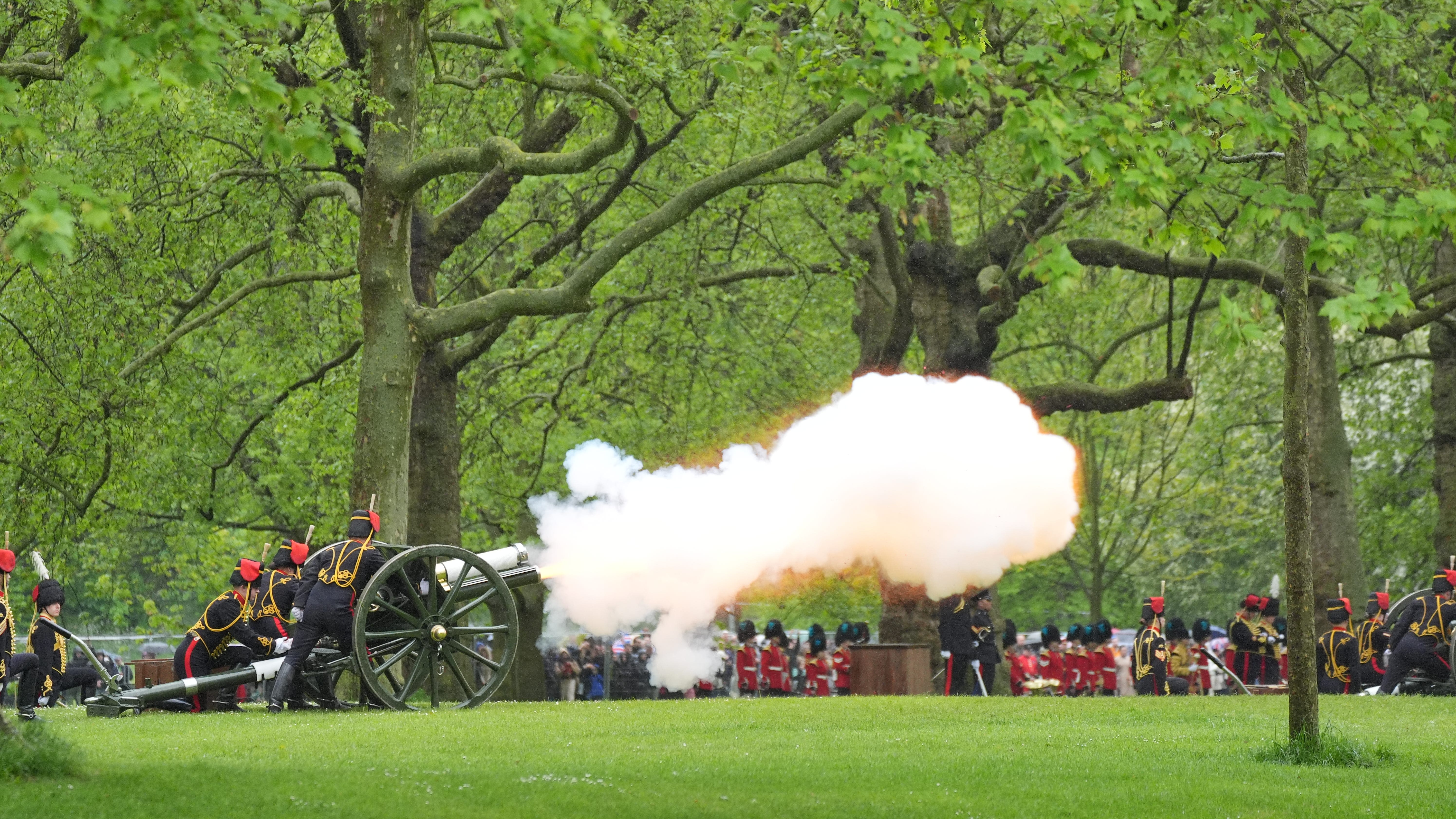 First anniversary of King’s coronation marked with royal gun salutes in London