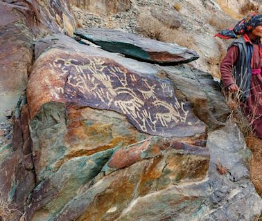 Ladakh's ancient rock art is being demolished for development. Few hidden trails remain