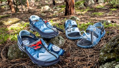 Limited-edition Busch Light Crocs come with koozie and survival flashlight