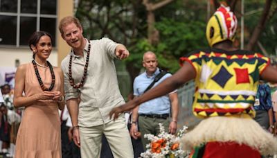 Prince Harry and Meghan arrive in Nigeria for three-day visit