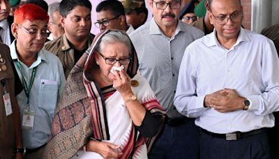 Scorn as Bangladesh PM weeps at train station damage