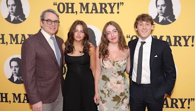 Matthew Broderick brings his 3 kids to opening night of 'Oh, Mary!' on Broadway