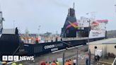 Condor service delayed overnight after 'light contact' with berth