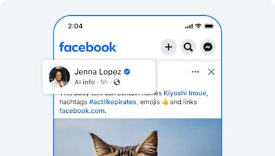 Meta changes its label from 'Made with AI' to 'AI info' to indicate use of AI in photos