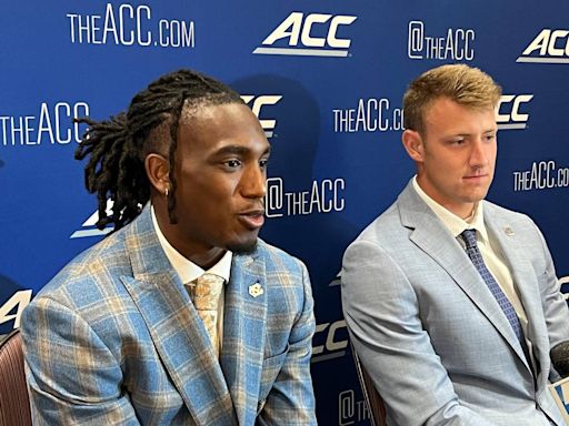 Max Johnson, Conner Harrell discuss UNC QB battle at ACC Kickoff: ‘It is what it is’