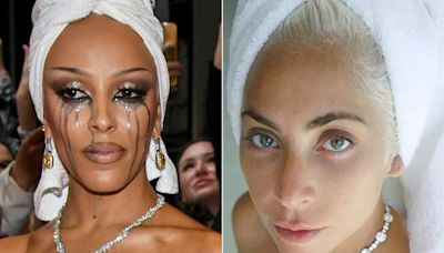 Oi? Doja Cat vai ao Met Gala de toalha de banho; diamantes e rímel borrado, inspirada em Lady Gaga