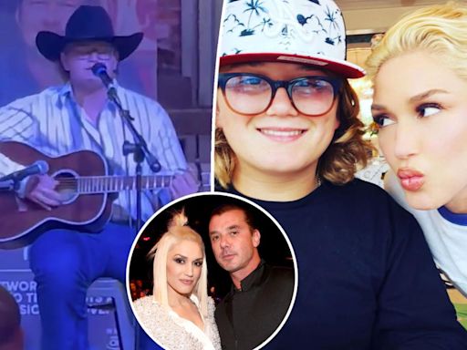 Watch Gwen Stefani and Gavin Rossdale’s son Zuma perform country music debut at Blake Shelton’s bar