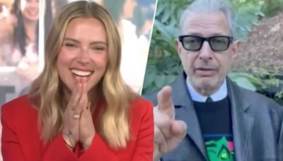 ...Scarlett Johansson Gets Surprise Welcome Message From Jeff Goldblum: “...t Get Eaten, Unless You Want To”