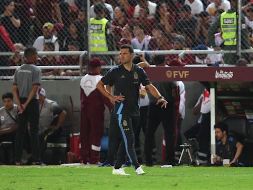 La bronca de Lionel Scaloni tras el empate pasado por agua ante Venezuela