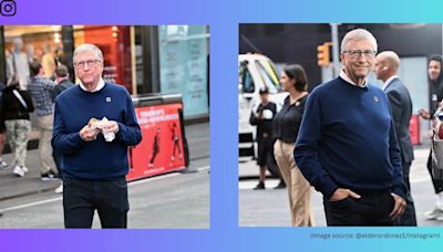 Video of Bill Gates enjoying a hot dog from a cart in Times Square sets the internet abuzz: ‘He’s just like us’