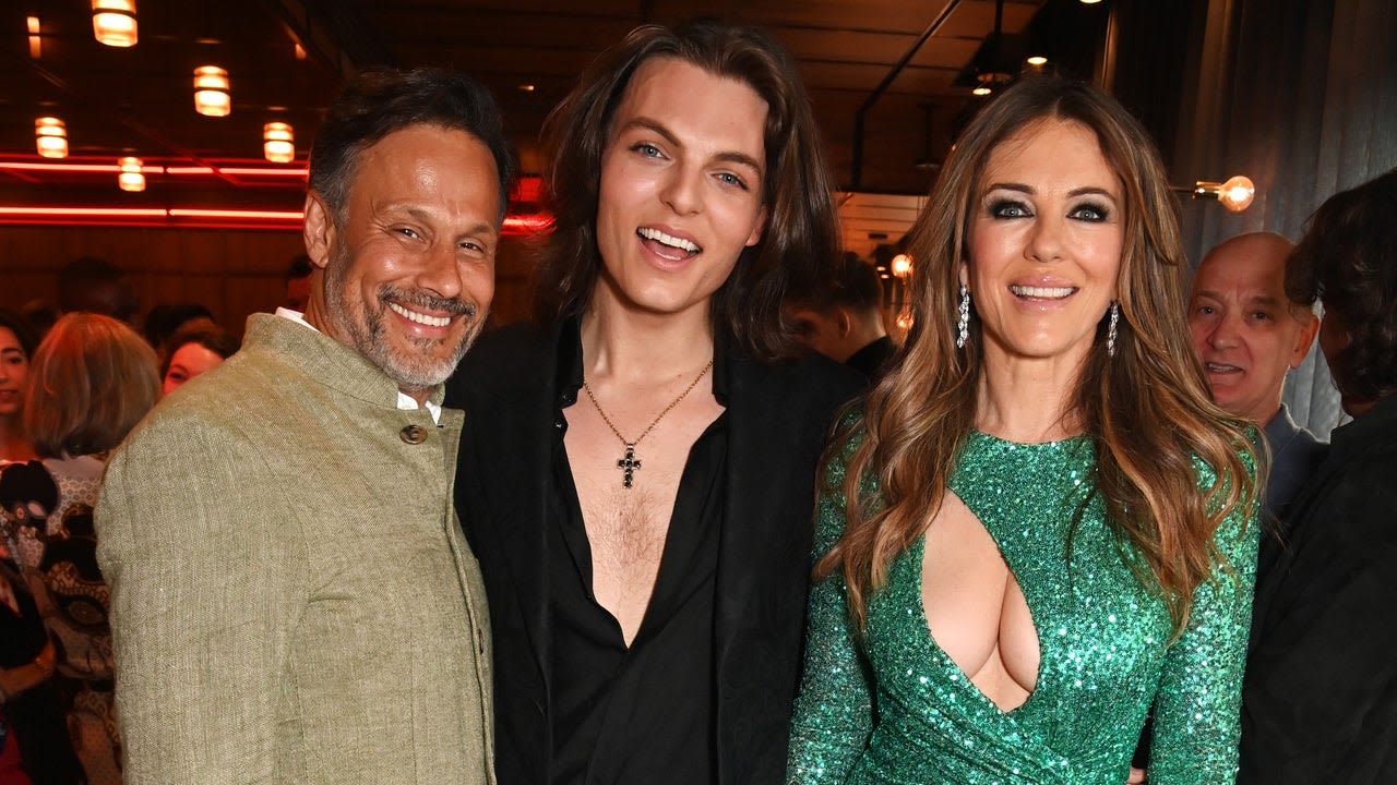 Elizabeth Hurley's Exes Support Her and Son Damian at Film Screening