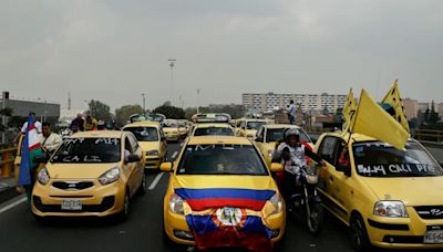 EN VIVO: Paro de taxistas en Bogotá comenzó con bloqueos en Soacha, el sur de Bogotá y la calle 80