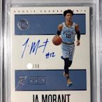 NBA 19-20 最夯RC 灰熊Ja Morant  簽名Encased/49 金標卡面簽+簽背號 BGS9.5