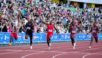 Noah Lyles wins 100 meters at US trials to qualify for Paris Olympics