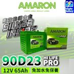 永和電池 AMARON 愛馬龍 90D23L 90D23R 銀合金電瓶 RAV4 CAMRY U6 M7 馬5 馬3