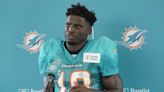 Tyreek Hill catches long touchdown pass in Dolphins-Falcons joint practice