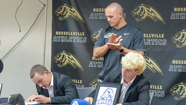 Russellville High School standouts sign to play college baseball - Franklin County Times
