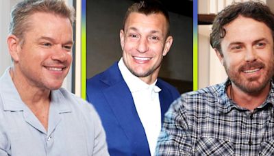 Matt Damon and Casey Affleck Dish on Rob Gronkowski's Cameo in 'The Instigators' (Exclusive)