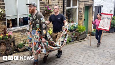 Coat of Hopes: Community artwork arrives at Haworth church