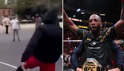 UFC 304's Leon Edwards reveals truth behind incredible viral trick shot