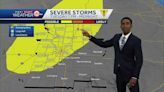 Spotty showers tonight ahead of more storms on Tuesday