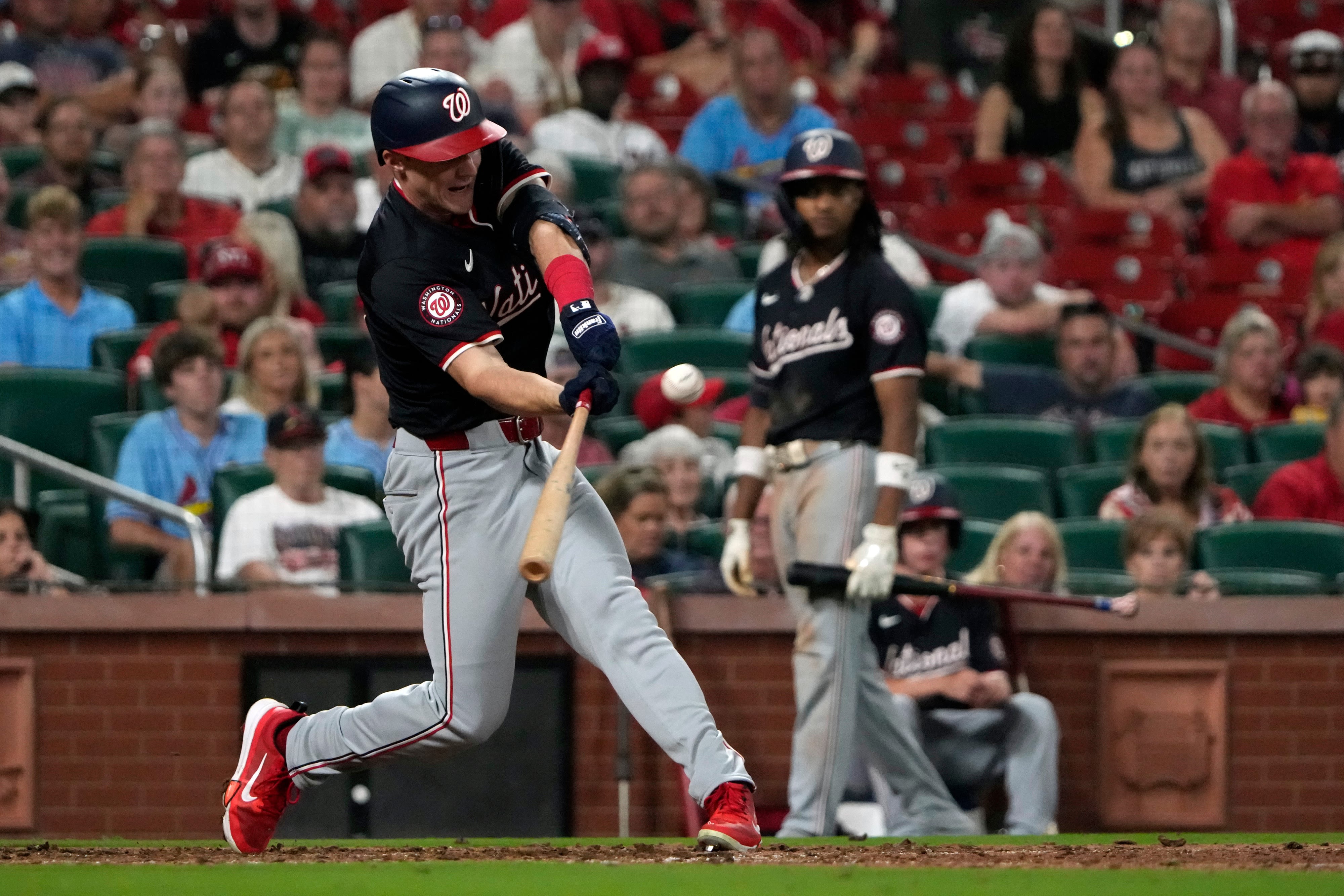 Jacob Young hits bases-loaded triple in the 10th in the Nationals' 10-8 victory over Cardinals