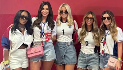 Dani Dyer poses with glam England Wags ahead of crunch Euro 2024 showdown