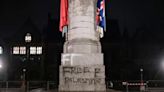 Rochdale MP says pro-Palestine graffiti on Cenotaph 'unacceptable' as police guard memorial