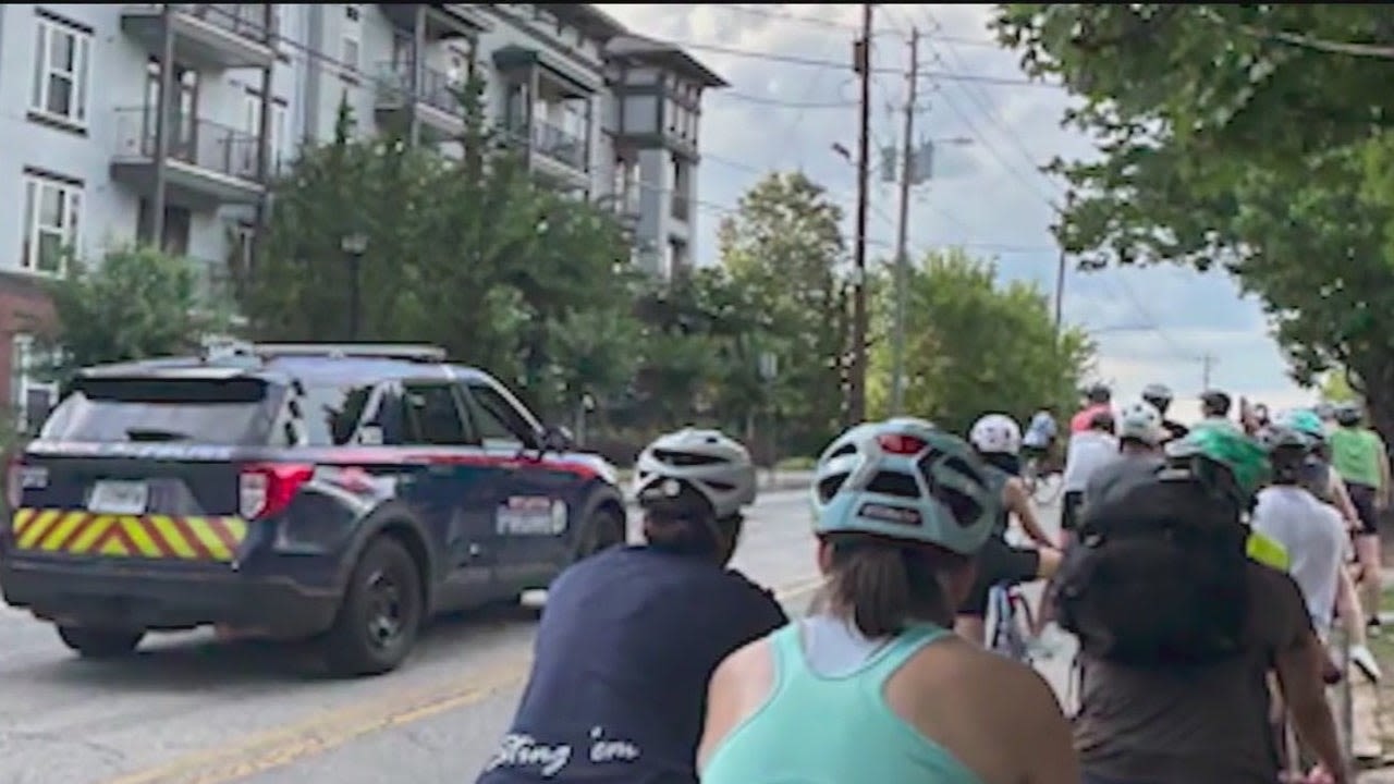 Atlanta bicyclists demand change after tense encounter with police during ride