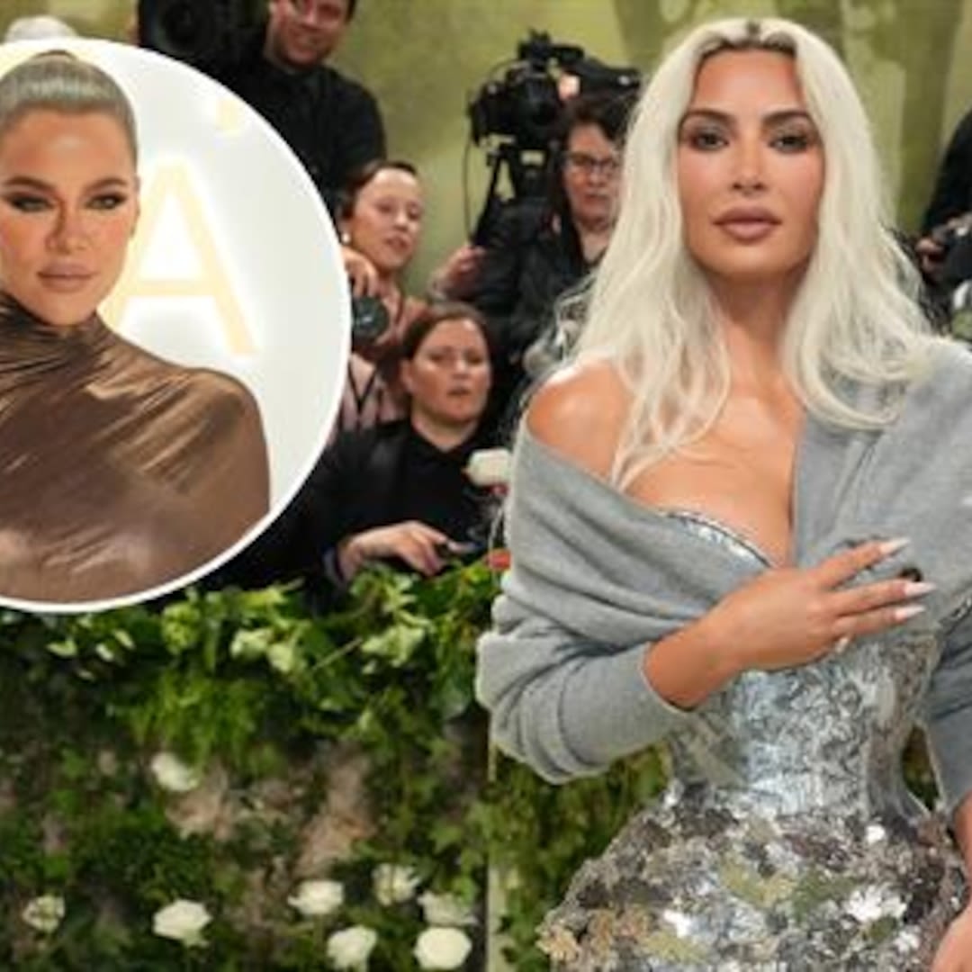 Khloe Kardashian Reacts to Kim Kardashian’s Tight Corset at 2024 Met Gala - E! Online