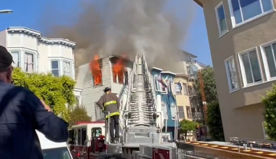 Firefighters respond to residential fire near SF’s Castro District