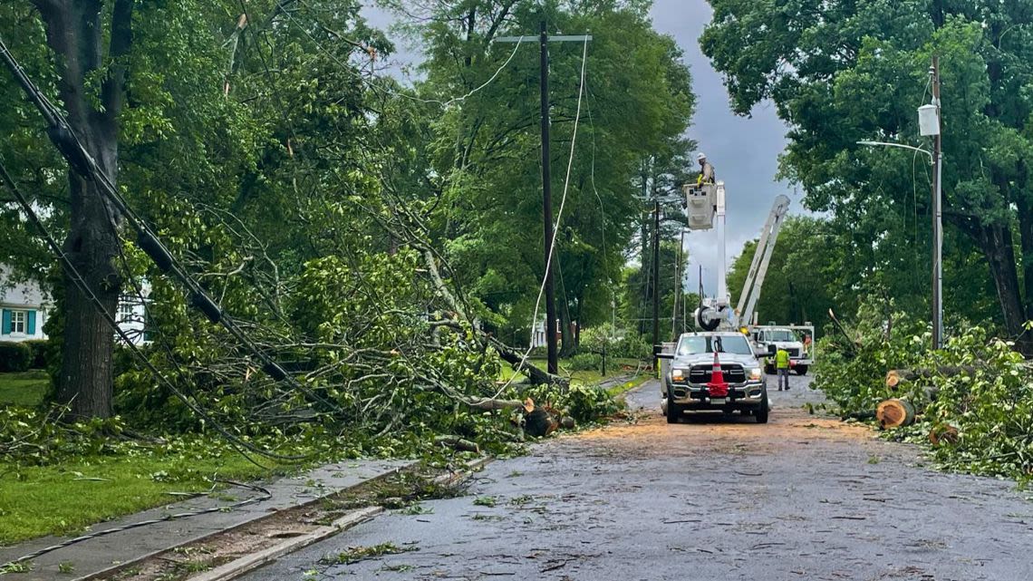 EF1 tornado began in Cleveland County, moved into Gaston County