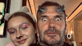 David Beckham Poses for Sweet Father-Daughter Selfie with Daughter Harper on Halloween: 'My Little Chipette'