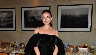 Get Lucy Hale’s Cold-Shoulder Dress Look for 98% Less