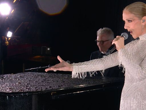 Celine Dion fans rejoice as Canadian icon performs on Eiffel Tower to cap Paris Olympics opening ceremony