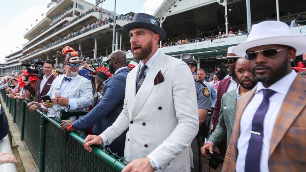 Travis Kelce talks 'stars aligning' with buying horse named for Taylor Swift on New Heights