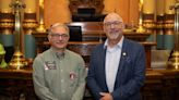 Bellino welcomes Gold Star father to Senate Memorial Day service
